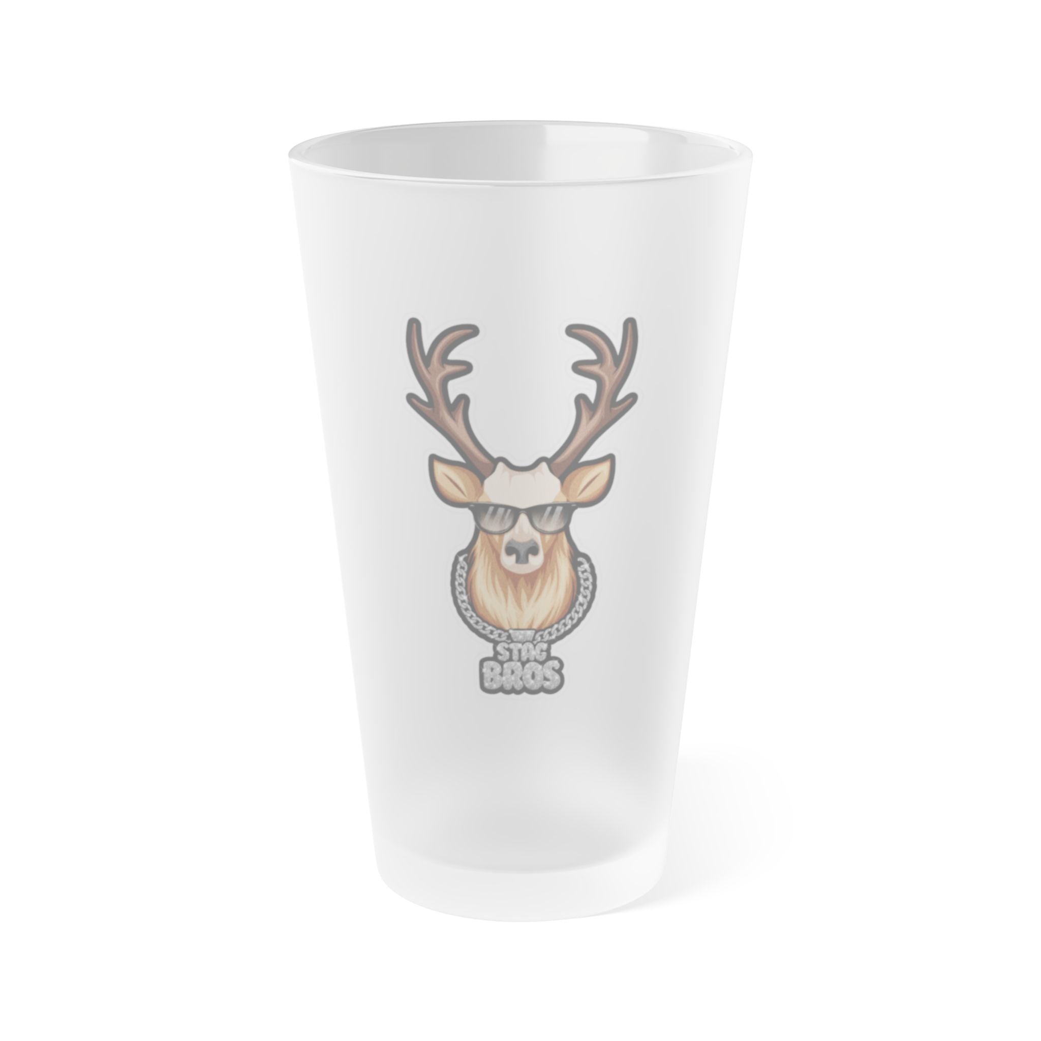 Frosted Pint Glass, 16oz